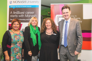 Dr Ruth De Souza, Professor Wendy Cross, Michal Morris, The Hon Robin Scott – Minister for Multicultural Affairs/Minister for Finance.