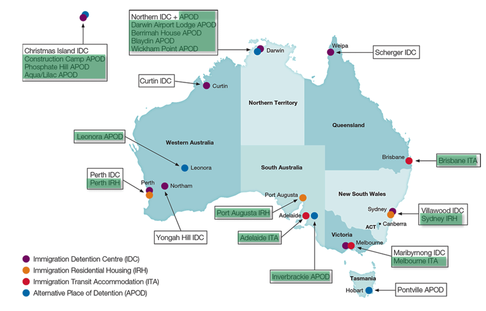 Source: Department of Immigration and Citizenship, 13 September 2013. Adapted by the Australian Human Rights Commission.