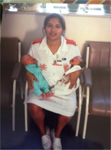Photo of me as a staff nurse back in the day.